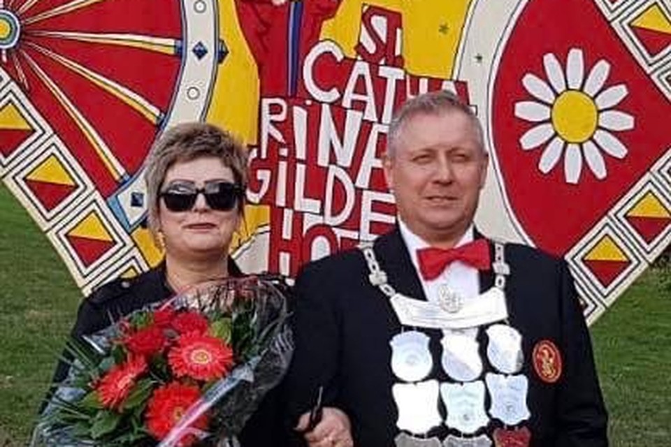 Koning 2018 Ted Debets met echtgenote Karin. 