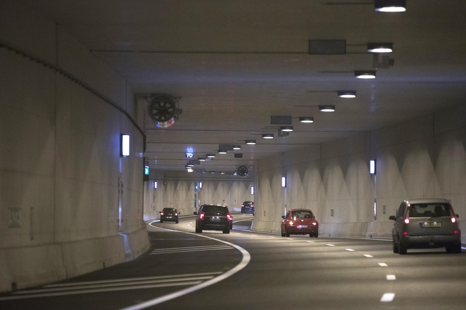 De A2-tunnel in Maastricht. 