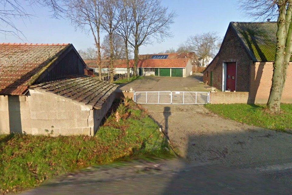 Het te saneren pluimveebedrijf waar woningbouw mogelijk zou moeten worden in Stramproy. 