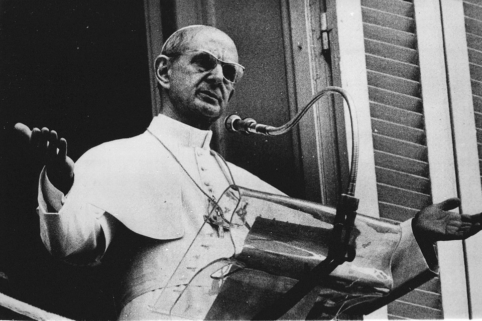 Paus Paulus VI in 1969.