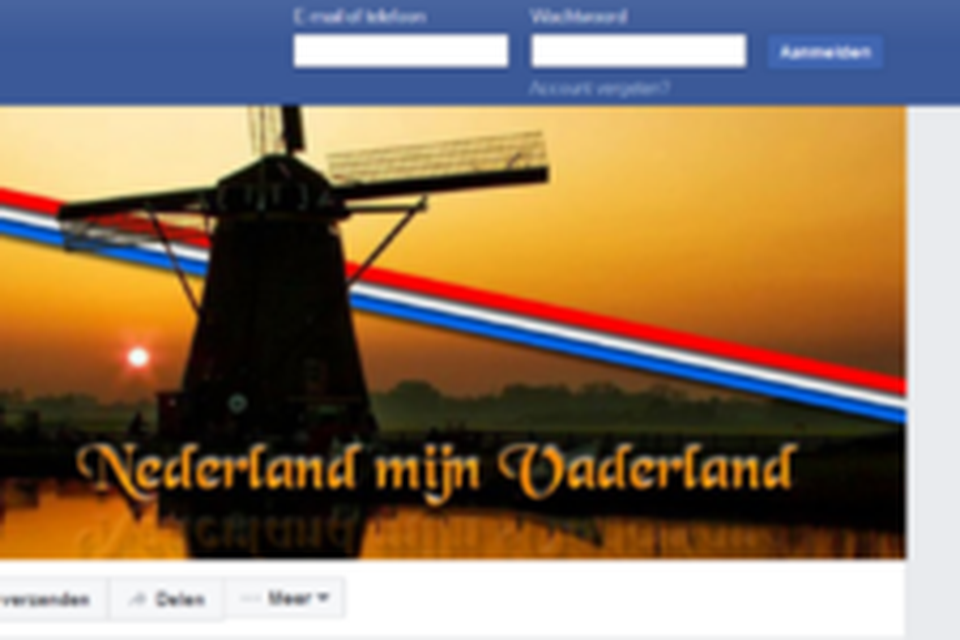 De pagina van Nederland mijn Vaderland 