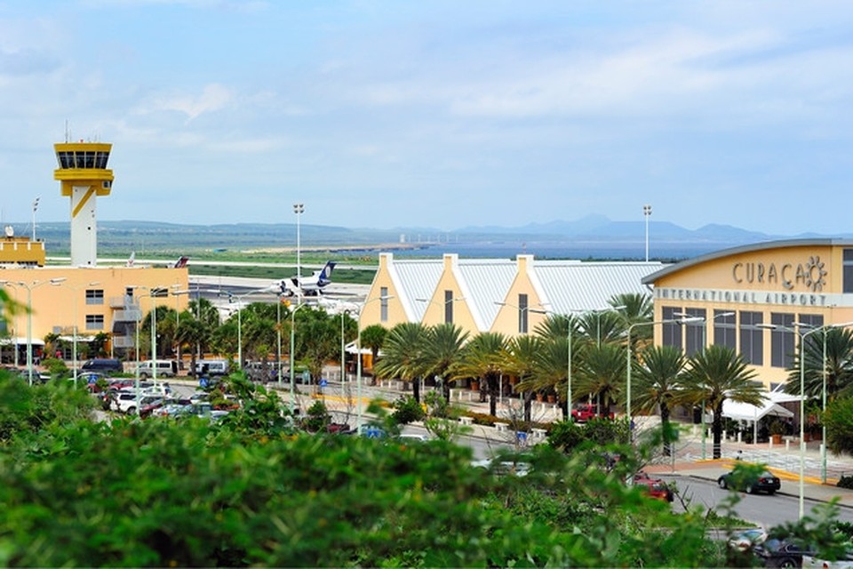 Het vliegveld van Curaçao, Hato Airport. 