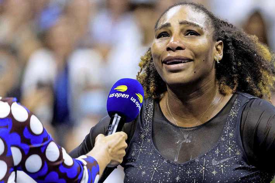 Serena Williams houdt het niet droog. 