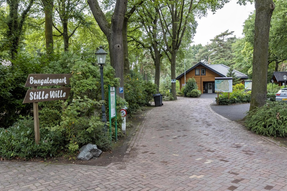 De ingang van bungalowpark Stille Wille in Meijel.