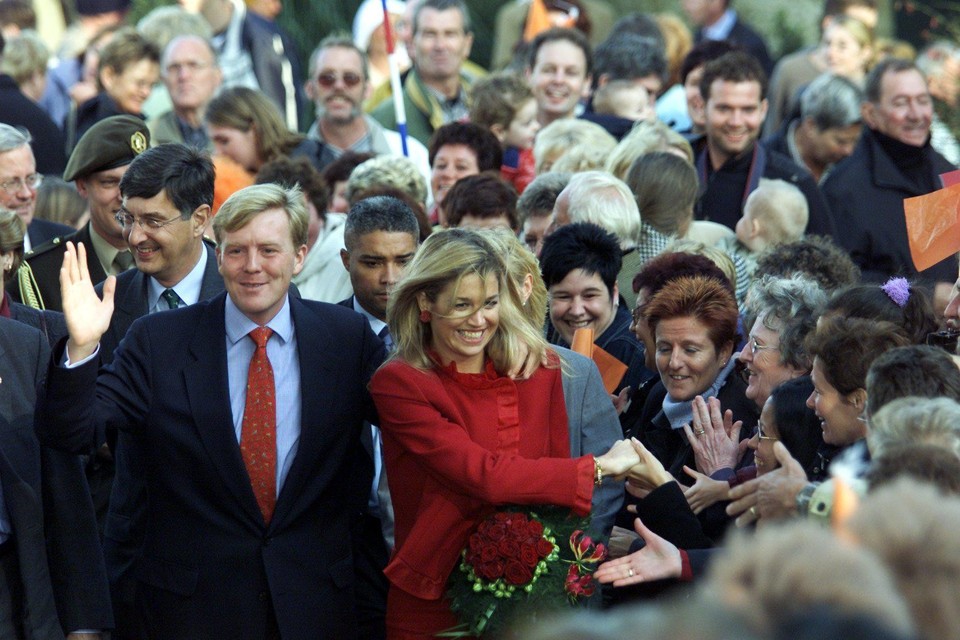 Kennismaking Màxima met Maastricht in 2001. 