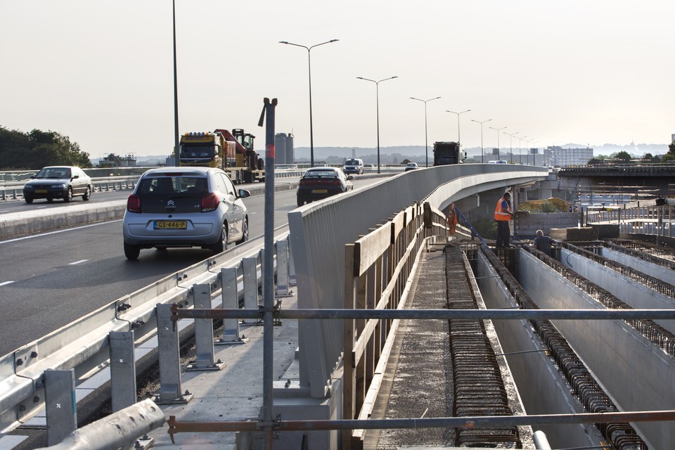 De Noorderbrug vlak na de ingebruikname van de nieuwe aanlanding in augustus 2017. 