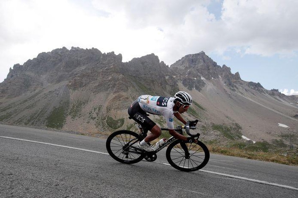 Egan Bernal in de Tour van 2019. 