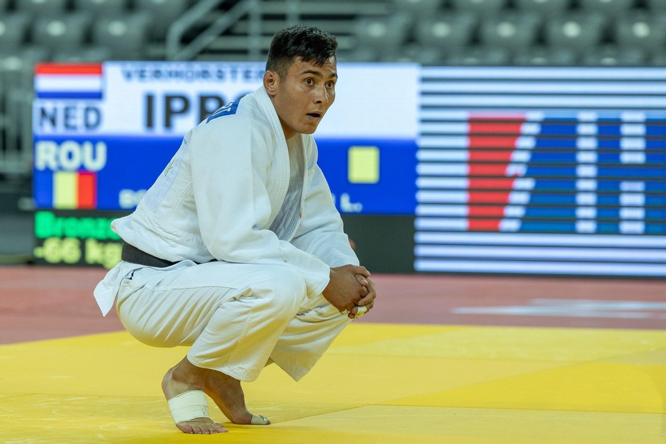 Ivo Verhorstert in Zagreb, waar de judoka uit Venlo brons won op de Grand Prix. 