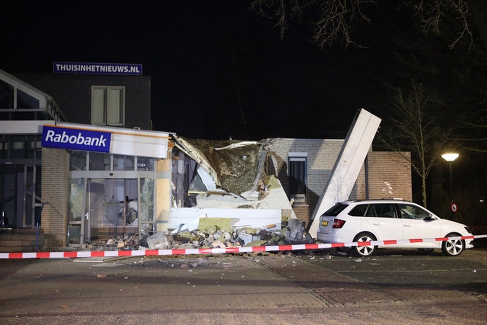 Het verwoeste pand aan de Weerscheut.