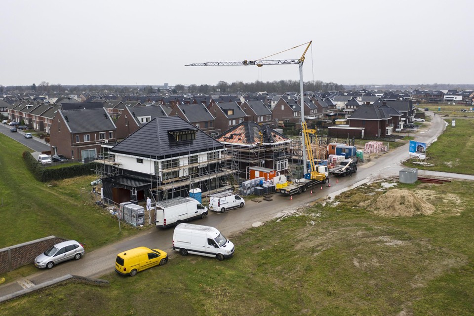 Oolderveste is één van de plekken waar in Roermond nog steeds volop wordt gebouwd. 