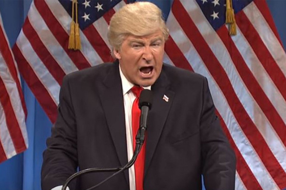 Alec Baldwin als Donald Trump in Saturday Night Live.