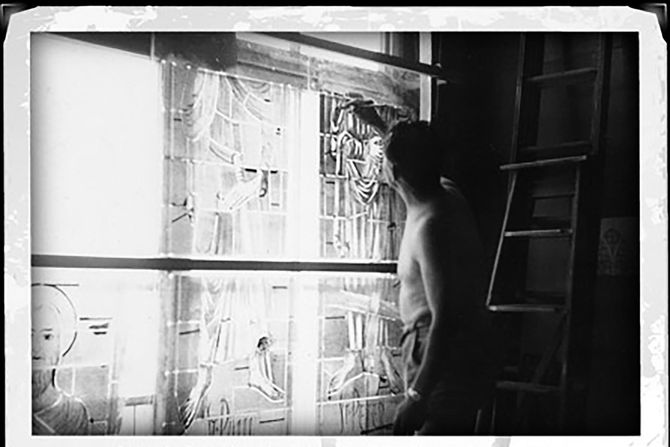 Jean Orval aan het werk in 1962.