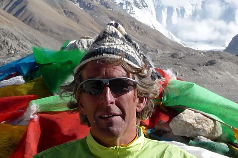 Jan Willem Lagerweij tijdens zijn tocht door de Himalaya. 