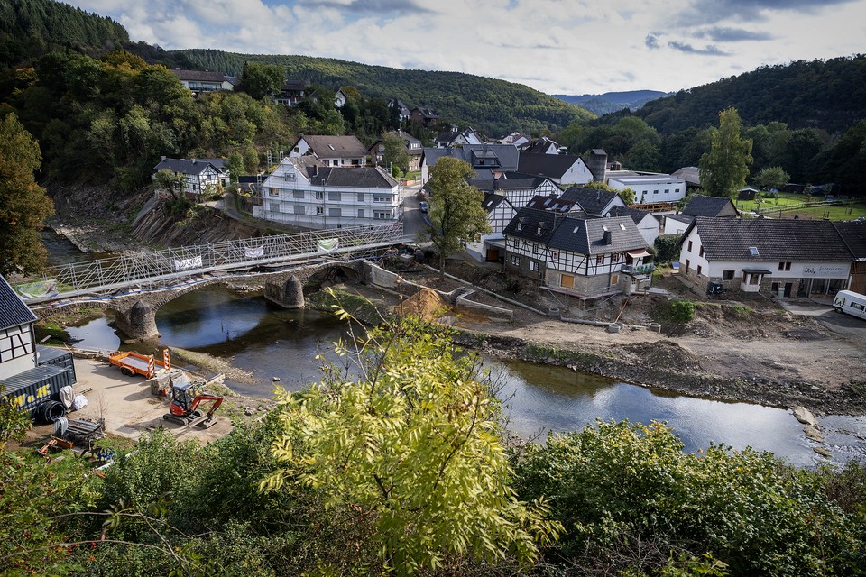 Het getroffen dorpje Schuld in de Eifel 