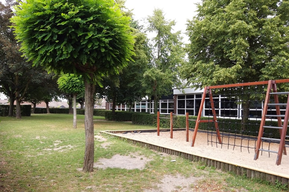Het schoolterrein in Berg: straks het hart van de eerste aardgasvrije wijk in Valkenburg? 
