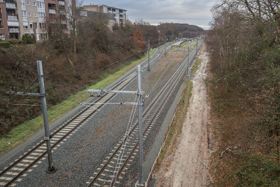 Over ruim twee jaar moet het spoor tussen Landgraaf en Heerlen verdubbeld zijn. 