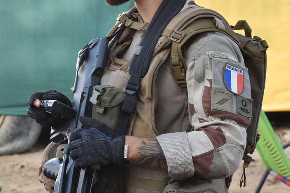 Een Franse soldaat in Mali. 