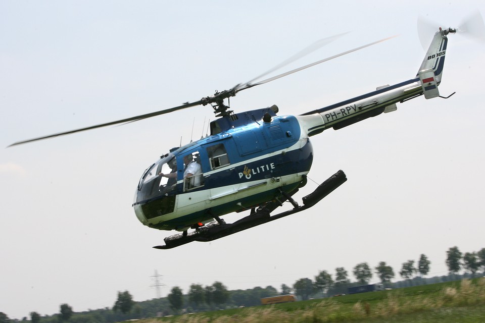 De inzet van een politiehelikopter leidde woensdagnacht tot succes in Landgraaf. 