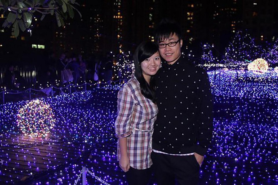 Tracy Yau Hiu-tung en haar vriend Edmund Au Yeung. 