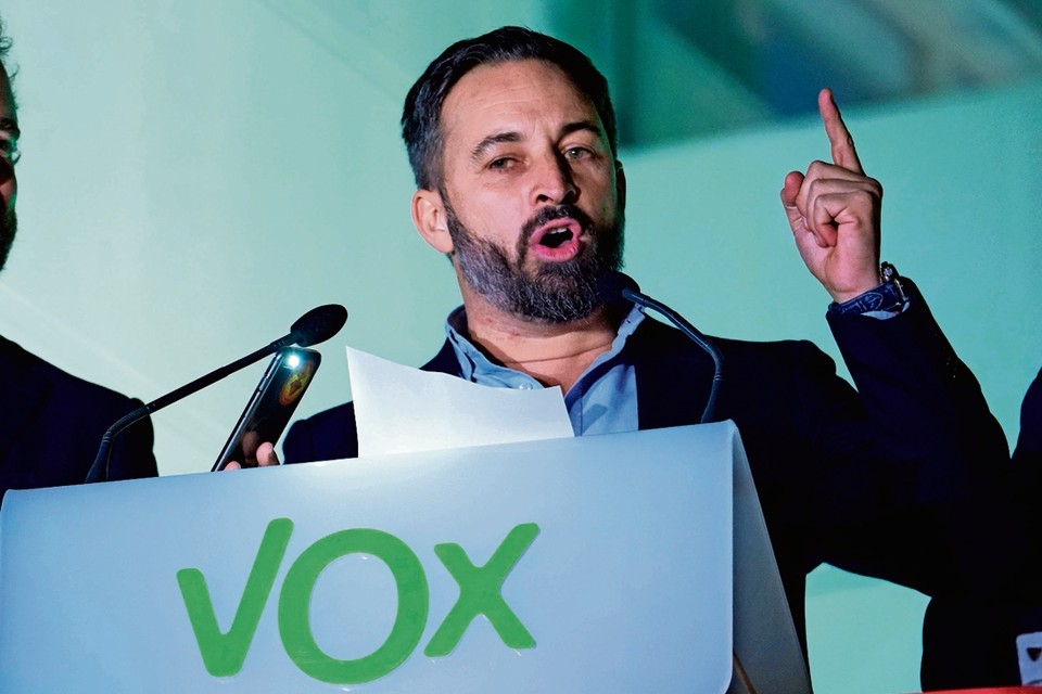Santiago Abascal van het extreemrechtse Vox. 