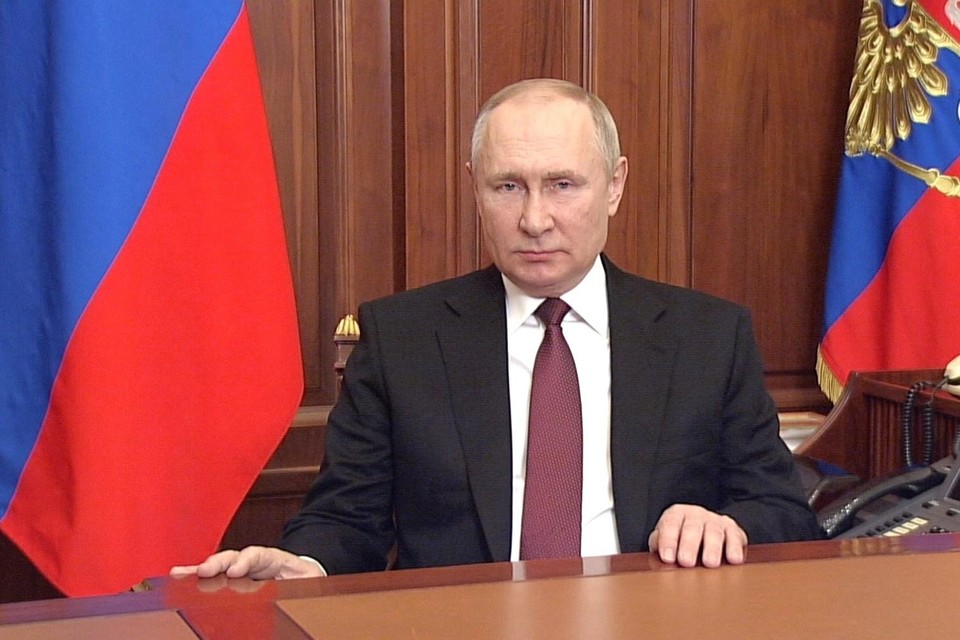 President Poetin sprak op 24 februari over een speciale militaire operatie in Oekraïne. 