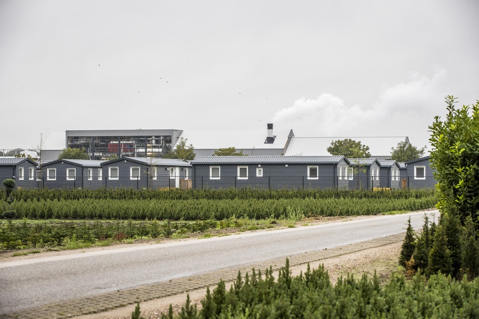 De biomassacentrale van Tuinbouwbedrijf Wijnen aan de Molenheg in Egchel. 