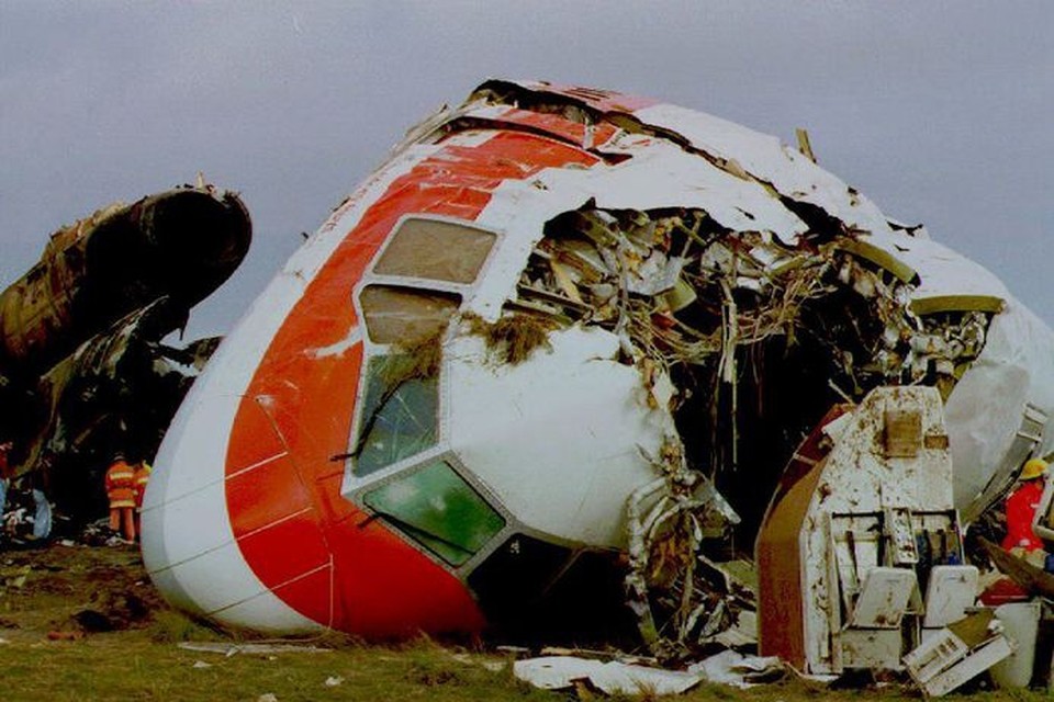 De cockpit van het Martinair-toestel na de crash bij de landing op 21 december 1992. Dat gebeurde op de luchthaven van Faro, in het zuiden van Portugal. 