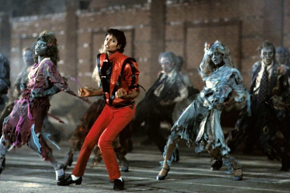 Fragment uit de befaamde videoclip van ‘Thriller’. 
