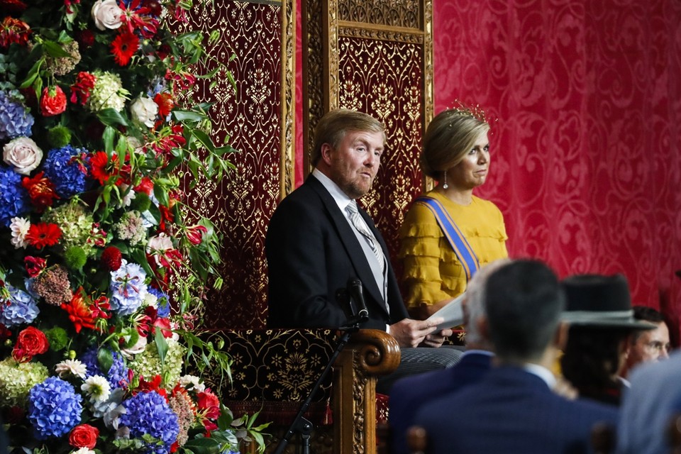 <P>Koning Willem-Alexander leest de troonrede voor</P>