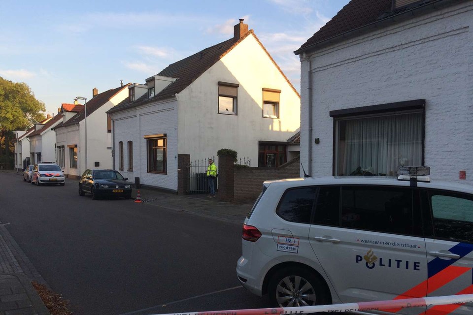 Het huis in Heerlen waar afgelopen weekeinde een baby werd ontvoerd.