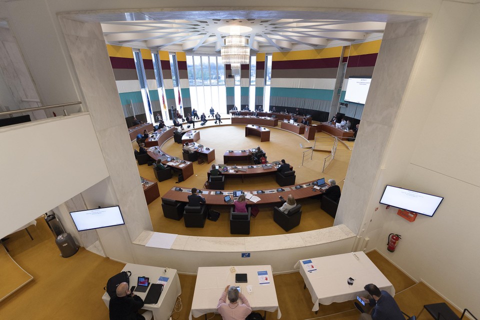 De Statenzaal in het gouvernement in Maastricht.