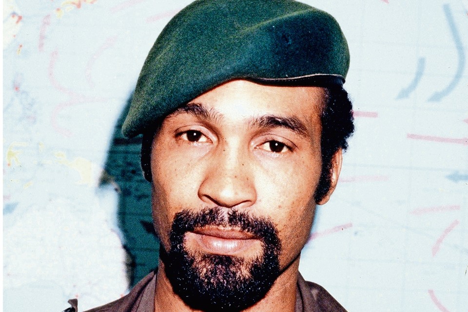 Desi Bouterse in 1980 ten tijde van de staatsgreep. 