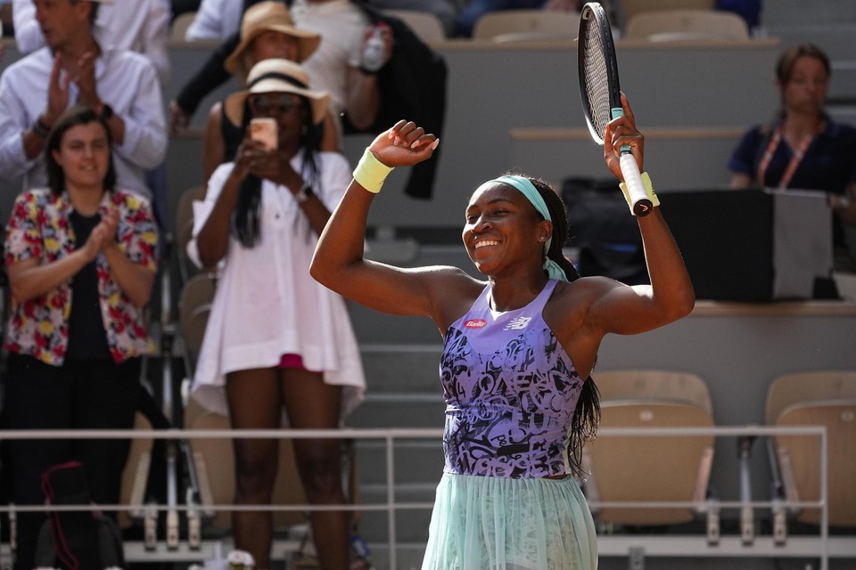 Cori ‘Coco’ Gauff heeft de finale van Roland Garros bereikt. 