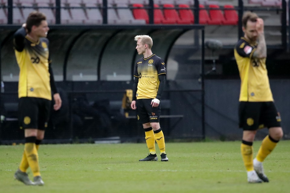 Teleurstelling bij de Roda JC’ers. 
