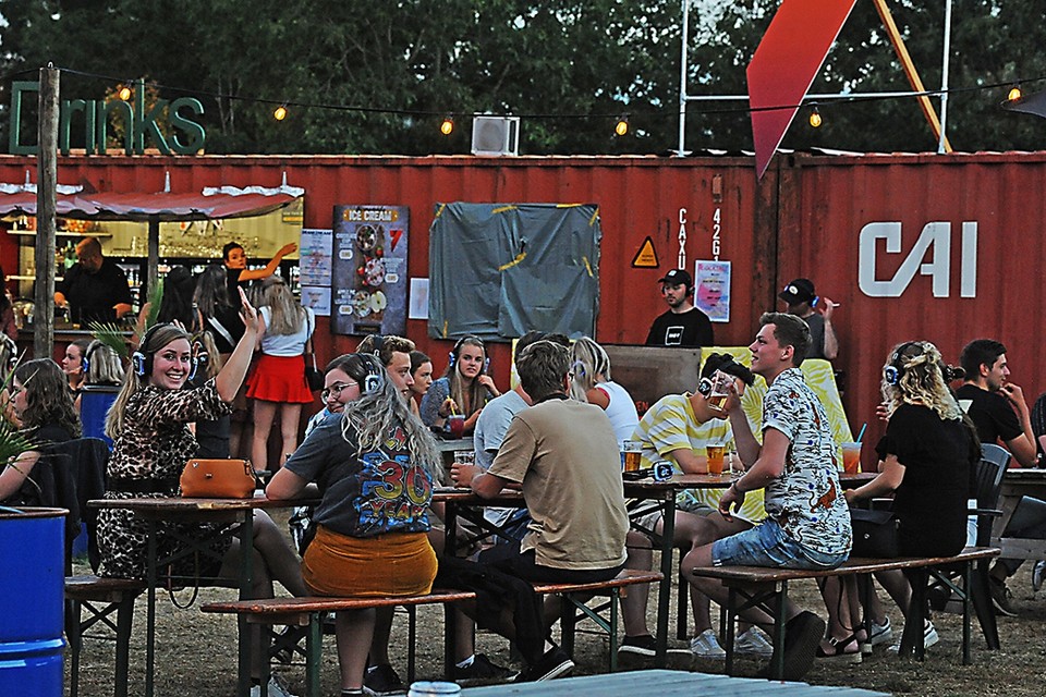 Silent zitdisco vrijdagavond in Sevenum. 
