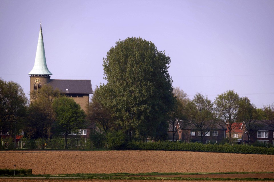 De Sint Hubertuskerk in Genhout waar de expositie plaatsvind.