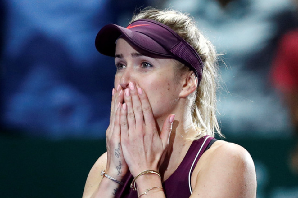 Elina Svitolina kan het niet geloven, maar ze heeft toch echt de WTA Masters gewonnen. 