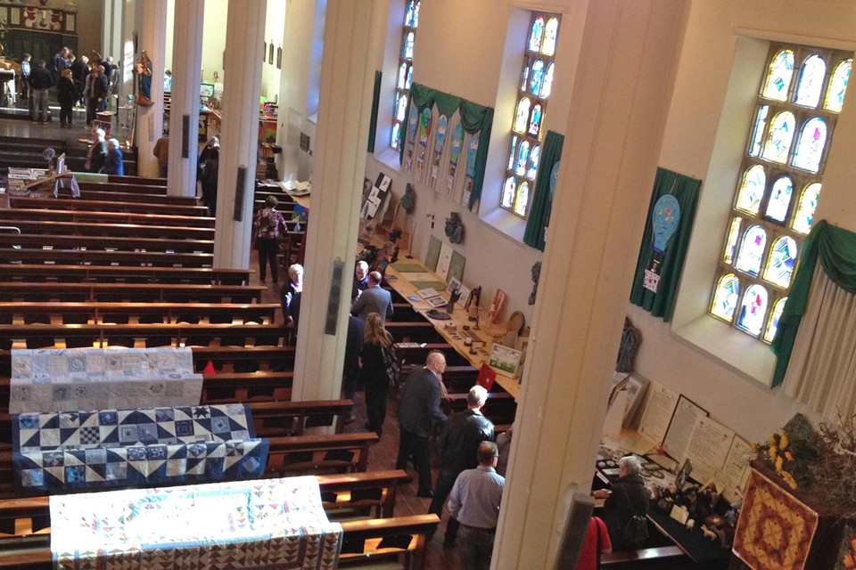 De expositie in de kerk in 2016. 