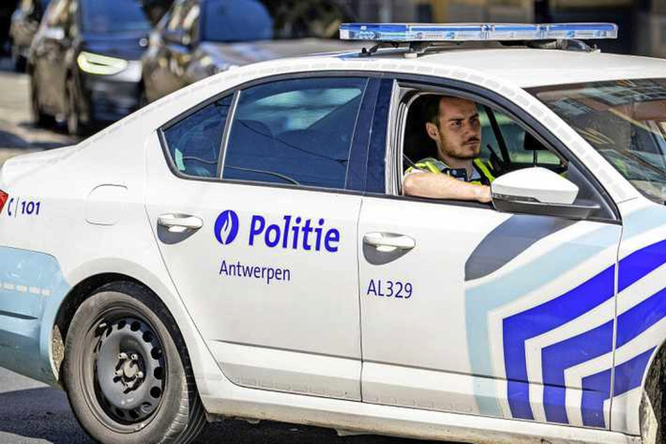De politie in het centrum van Antwerpen, foto ter illustratie. 