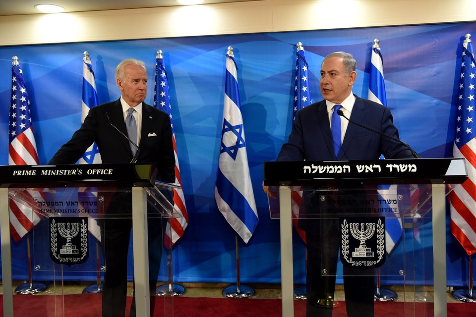 In 2016 bracht Joe Biden (links) als vicepresident nog een bezoek aan Benjamin Netanyahu.