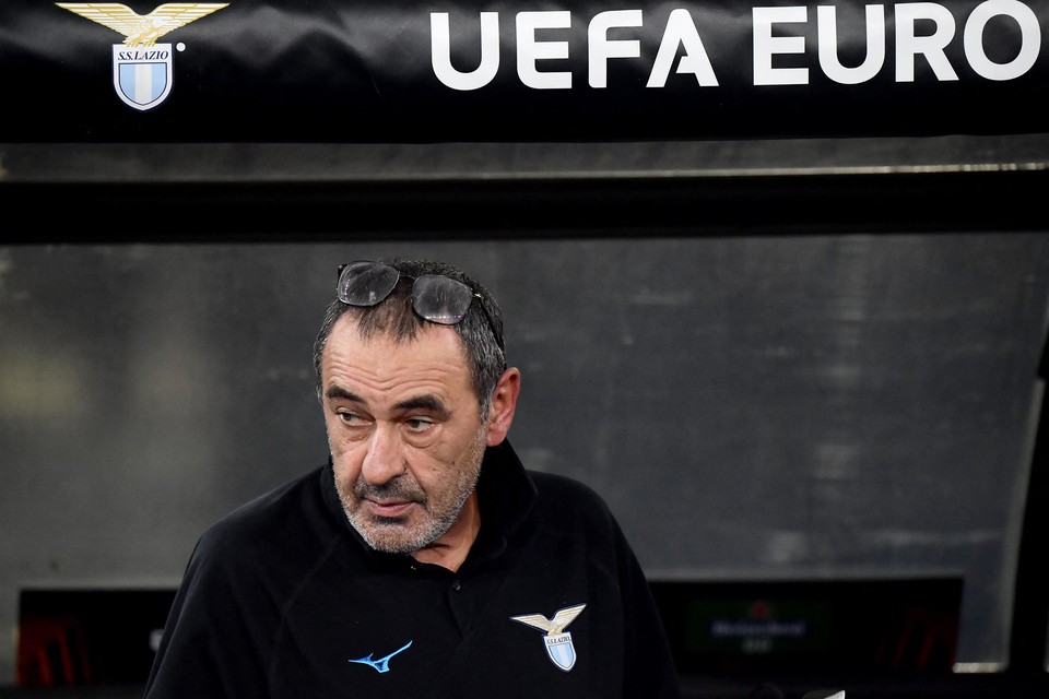 Lazio-coach Maurizio Sarri. 