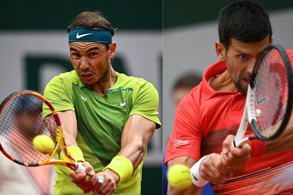 Nadal en Djokovic treffen elkaar woensdagavond op Roland Garros. 
