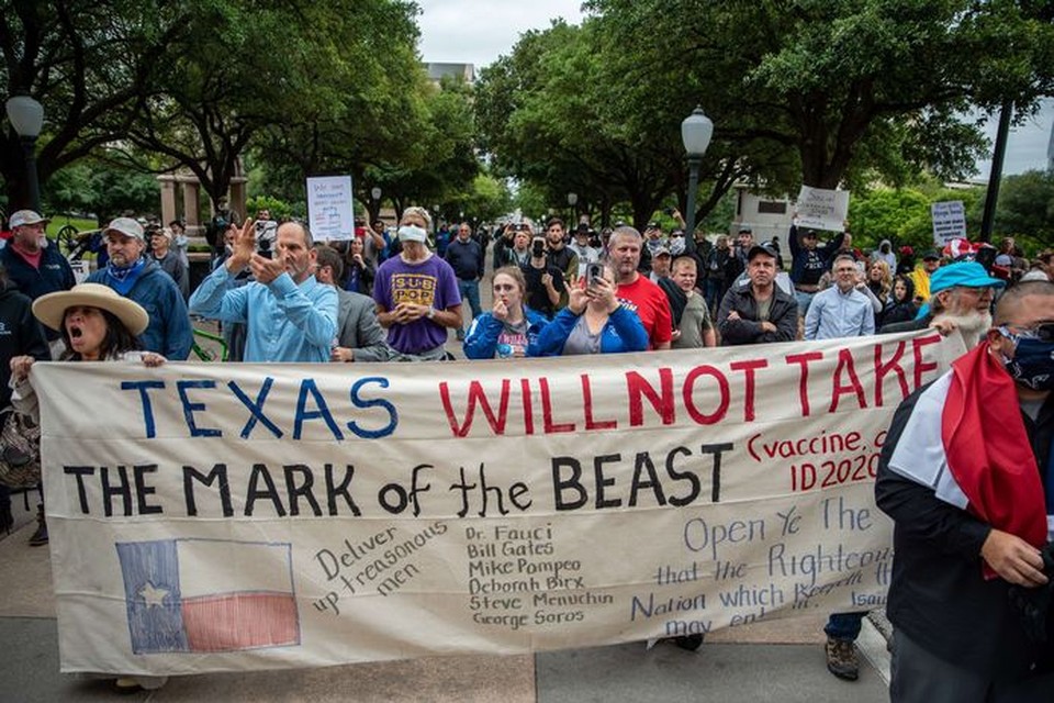Demonstranten in Texas. 