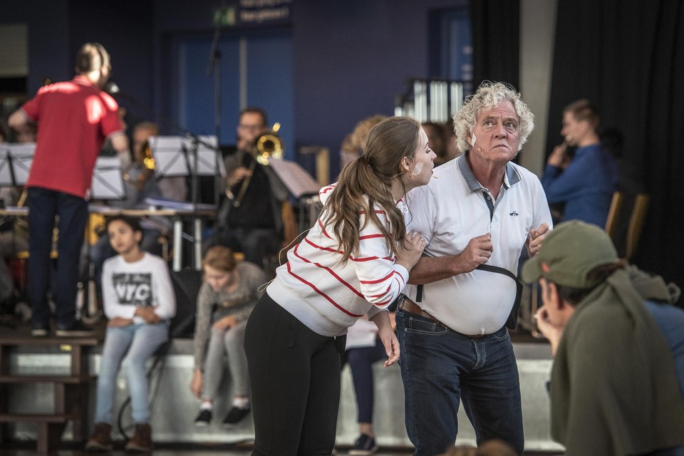 Repetities van ‘Scrooge The Musical’ in 2019.