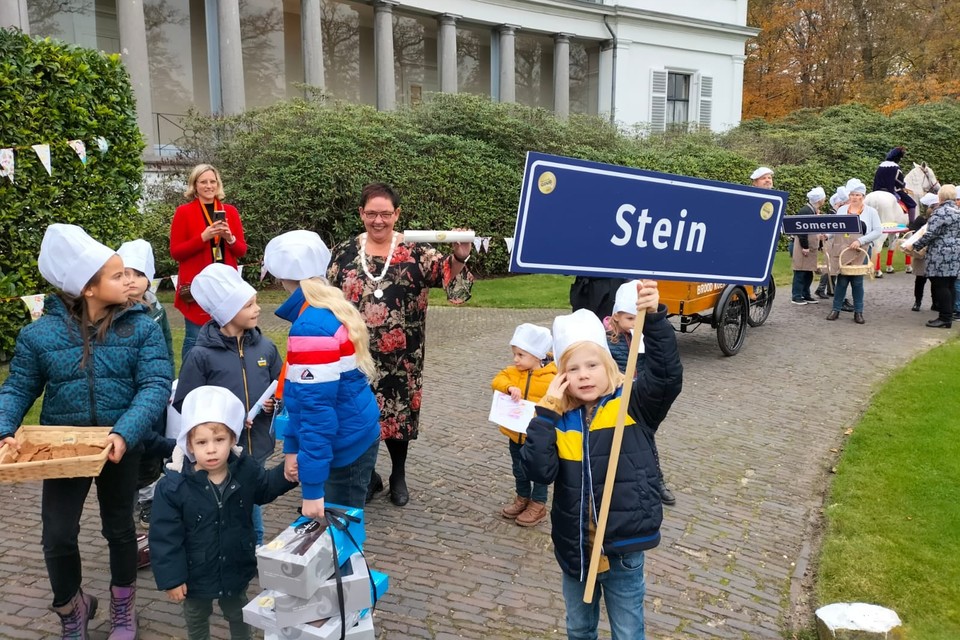 Stein was ook te zien bij de intocht van Sinterklaas op de landelijke televisie. 