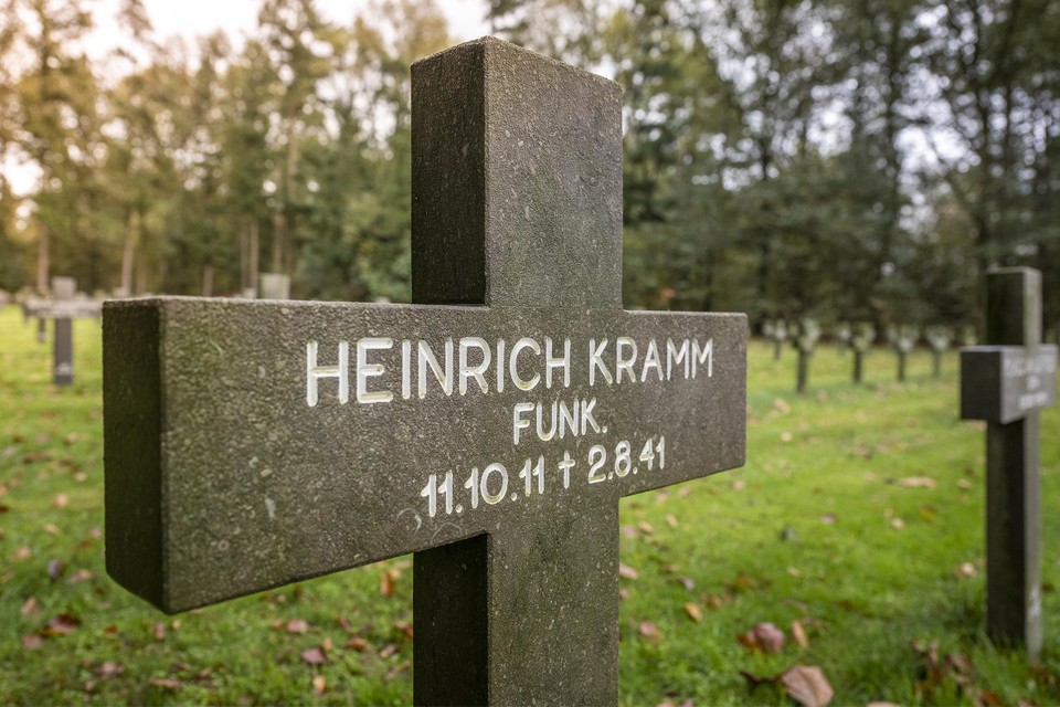 Het graf van Heinrich Kramm. 