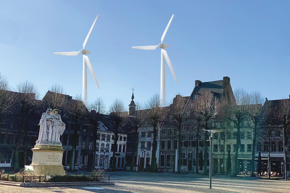 Actiegroep Bezorgde burgers Maaseik wil met deze bewerkte illustratie hun punt kracht bij zetten. Dit is geen officiële impressie.