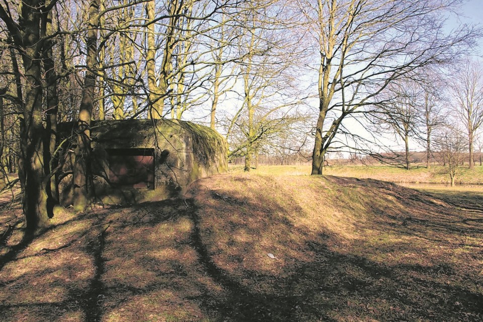 Ook in Meijel liggen zes kazematten op een rij in gebied Vossenberg. 