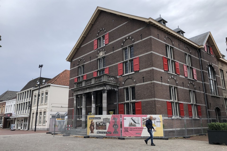 De verbouwing van het gemeentelijk museum van Weert is in volle gang. 