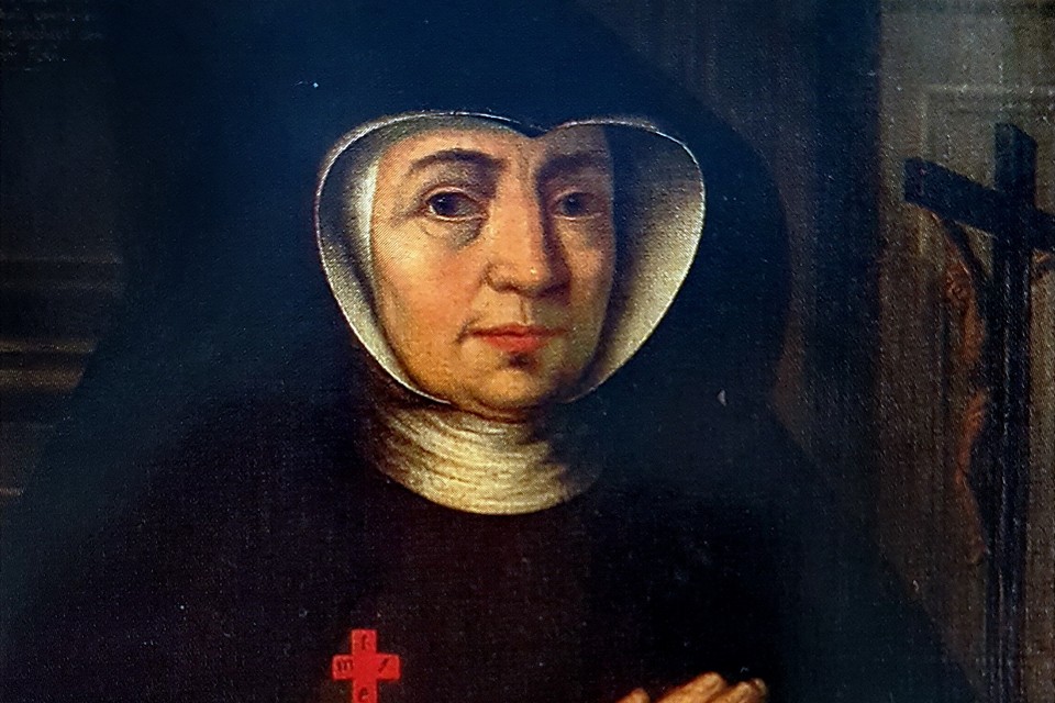 Portret van Elisabeth Strouven. 